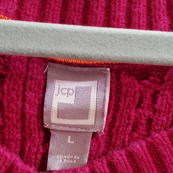 JCP Cable Knit Boat Neck Pullover Sweater - Picture 2 of 3